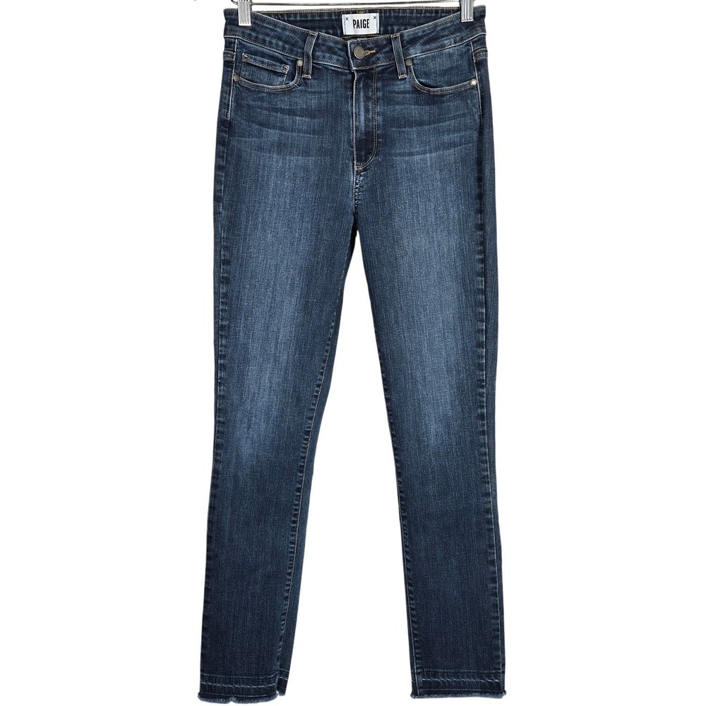 PAIGE Hoxton Ankle Peg Jeans Rosemary Dark Wash Denim‎ Size 28